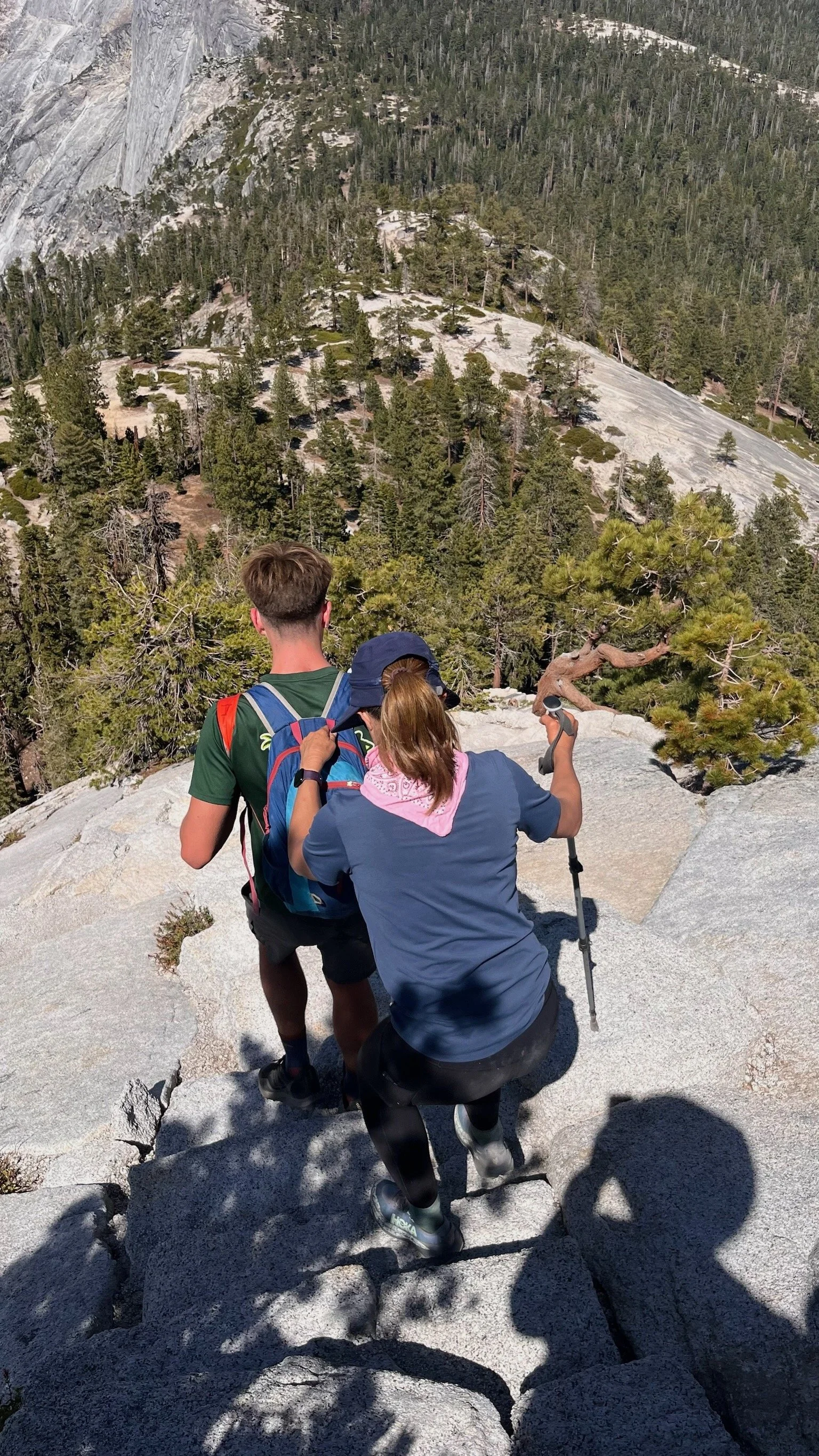 Angela hiking near Yosemite